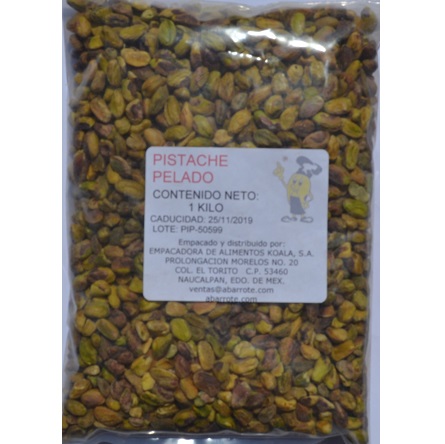 Pistache pelado 10/1 kg Pistache pelado 10/1 kg
